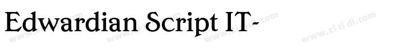 Edwardian Script IT字体转换